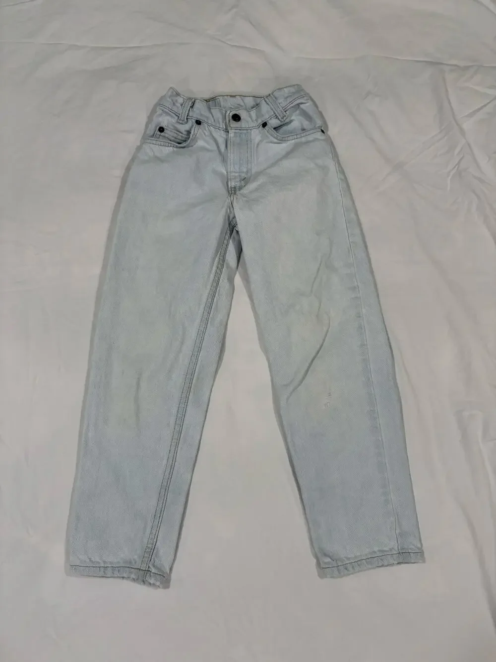 Vintage 90s 550 Levi’s Light Wash Denim Straight Leg Jeans Kids Size 9 Slim